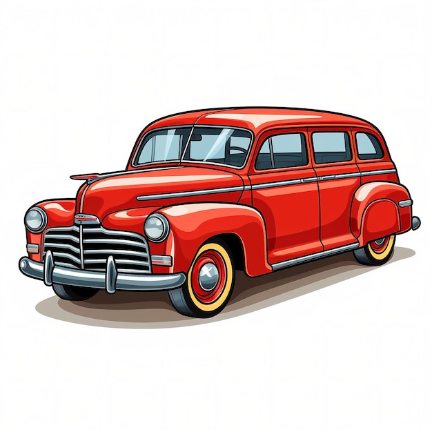 Oldtimer-Cartoon-Stil