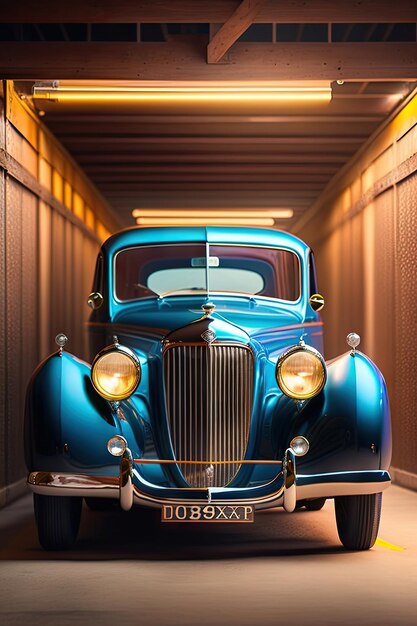 Oldtimer in der Garage