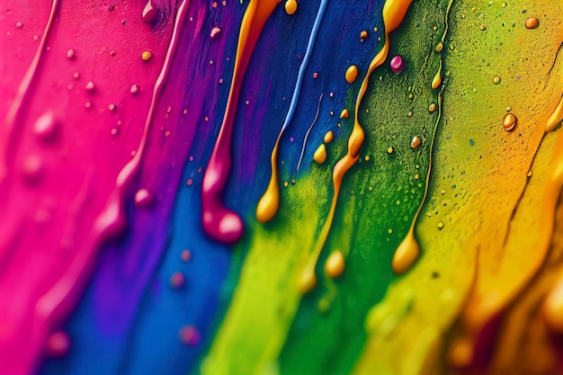 Óleo de fundo colorido abstrato em água com cores gradientes coloridas.