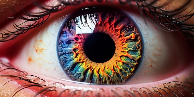 olho humano colorido
