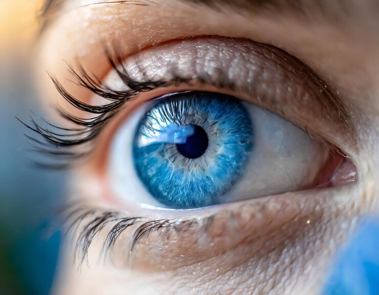 Foto olhos azuis