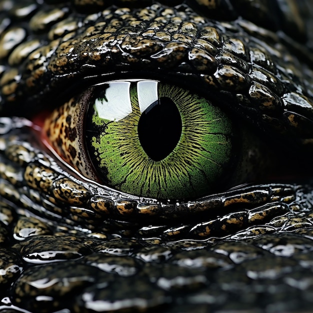 Foto olhos de crocodilo