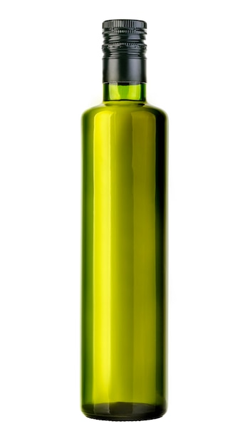 Foto olivenölflasche isoliert auf weiß