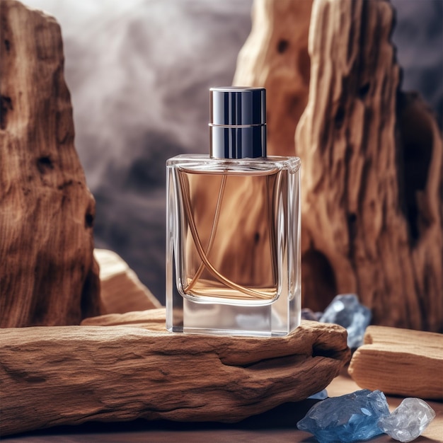 Un olor a fragancia, perfumería masculina, cosmética.