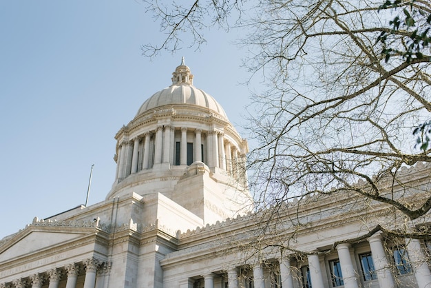 Olympia USA março 2022 Washington State Capitol em um dia ensolarado