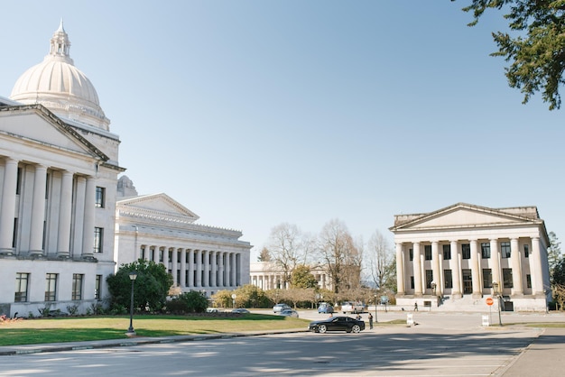 Olympia USA março de 2019 Washington State Capitol em um dia ensolarado