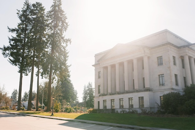 Olympia USA Marzo 2022 El edificio de la Casa de Seguros cerca del Capitolio del Estado de Washington