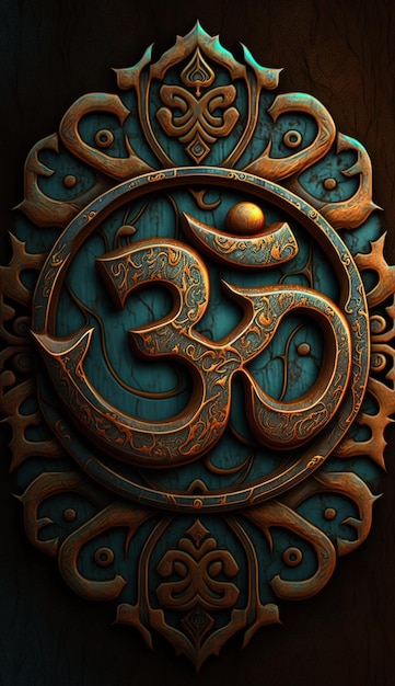 OM-Symbol Hindu-Bilder Schöne Kunstwerke Generative AI