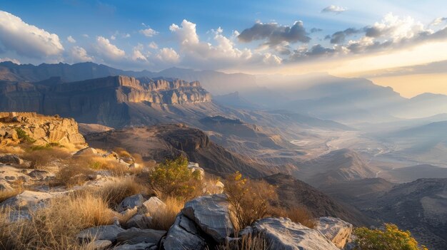 Foto oman jebel shams vista