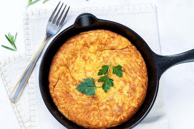 Omelete de tortilha de batata espanhola