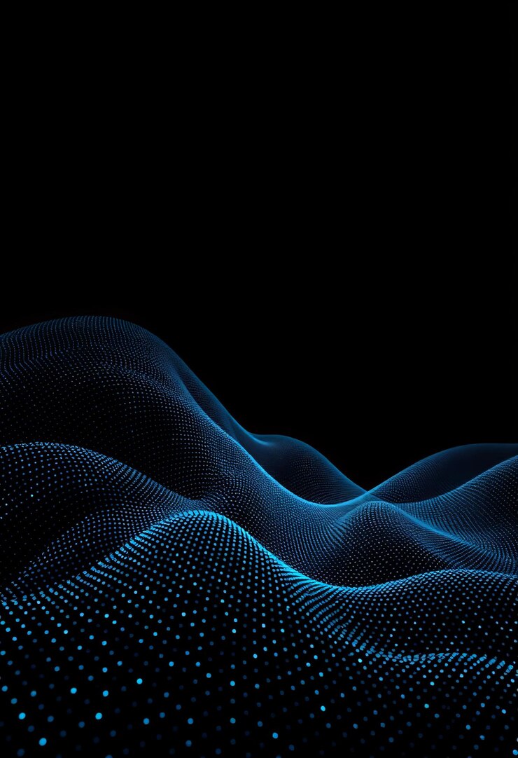 una onda azul con las palabras azul en ella