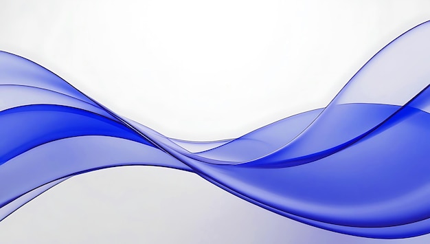 una onda azul que está volando en el aire
