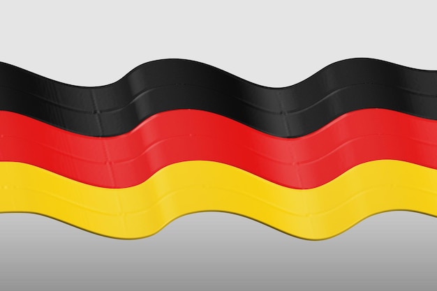 Foto onda de color bandera de alemania