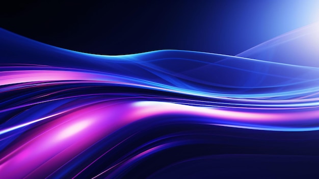una onda colorida con la luz en ella