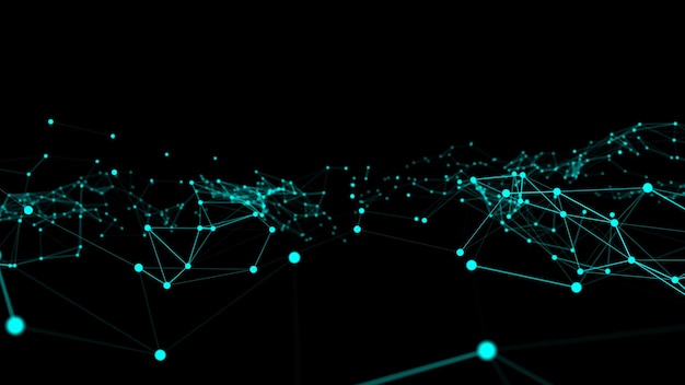 Onda de pontos de rede de conexão de criação inovadora