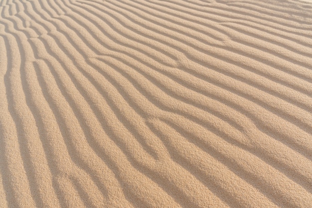 Onda de textura de areia. mui ne, vietnã, copie o espaço