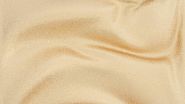 Onda de vidro de fundo dourado abstrato textura cintilante 3d render seda líquida de vidro brilhante líquido cristalino elemento de design plástico para papel de parede de fundo de banner