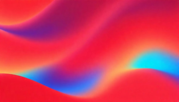 Onda fluida suave fondo de forma metálica holográfica de colores abstractos