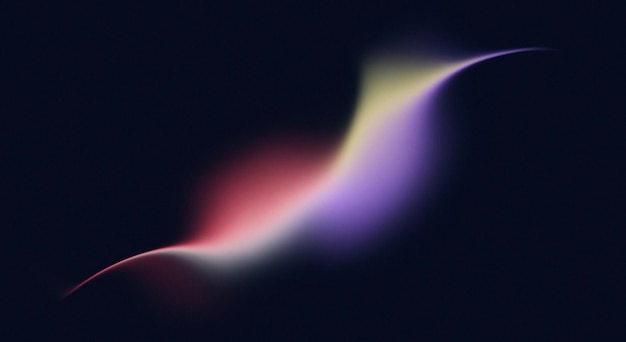 Onda De Flujo De Color Degradado Granulado Psicodélico Blanco Verde Azulado Naranja Vibrante Sobre Fondo Azul Oscuro