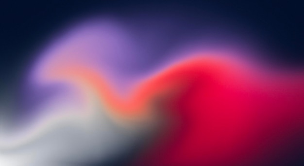 Onda De Flujo De Color Degradado Granulado Psicodélico Blanco Verde Azulado Naranja Vibrante Sobre Fondo Azul Oscuro