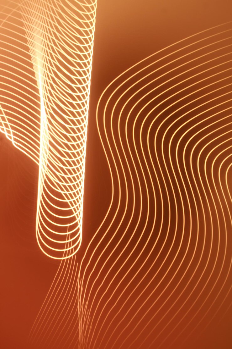 Foto la onda de luz es extensible innovador pensamiento lógico