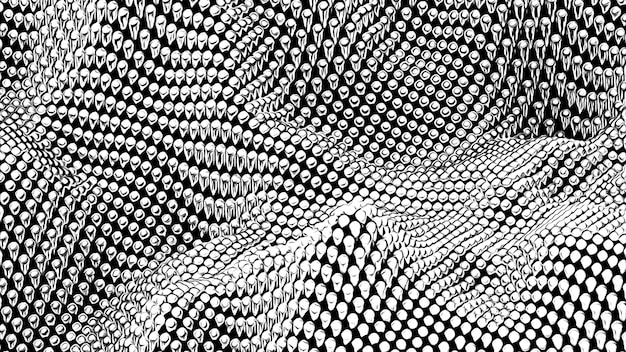 La onda de partículas digitales abstractas y la luz concepto de diseño de fondo abstracto de datos cibernéticos o