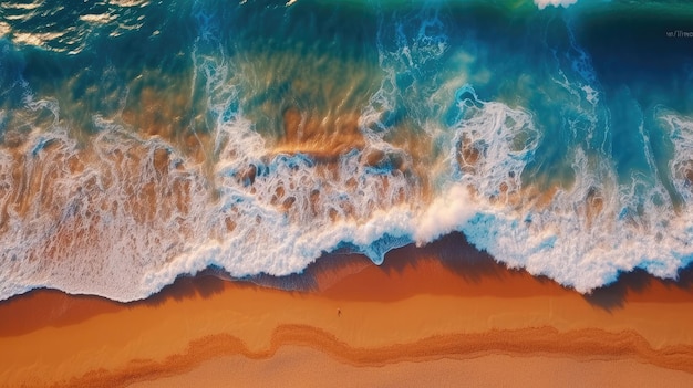 Onda pequena na praia