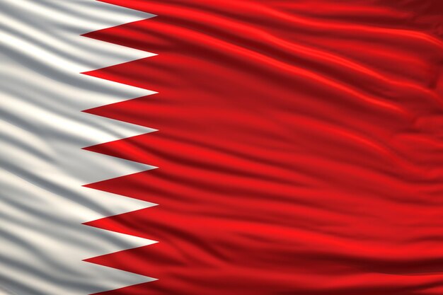 Foto ondando a bandeira do bahrein
