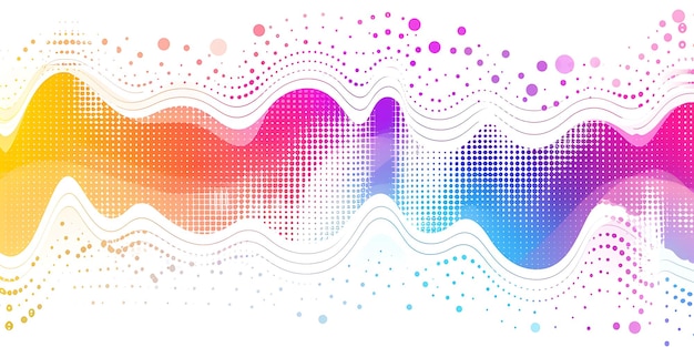 ondas abstractas de colores con un fondo colorido