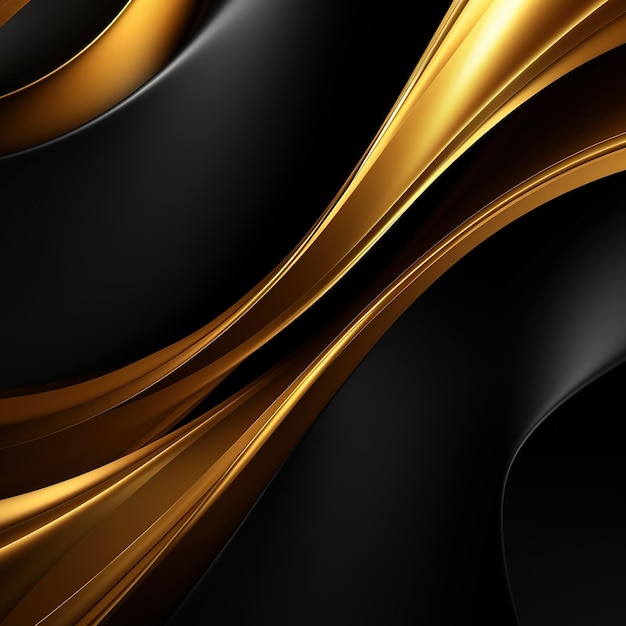 ondas abstractas con oro