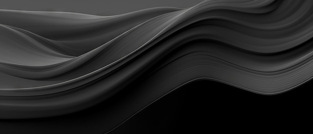 Ondas abstratas negras elegantes