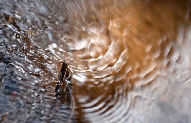 Las ondas de agua abstractas de primer plano