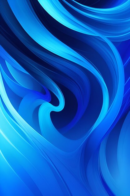Foto las ondas azules abstraen el fondo