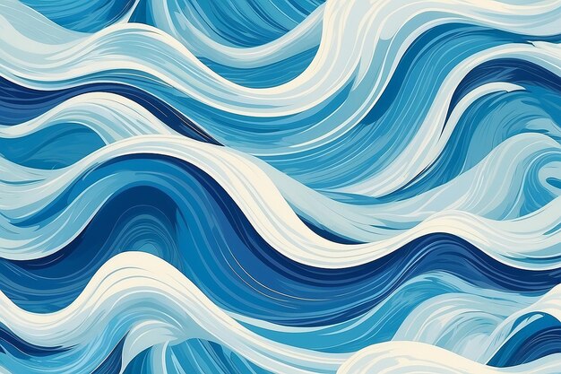 Ondas azules textura de fondo abstracta Impresión pintura diseño moda