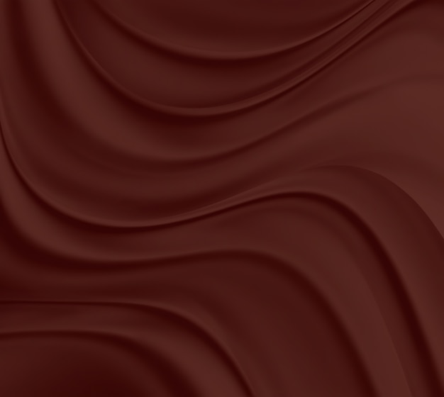 Ondas de chocolate líquido a pantalla completa como fondo