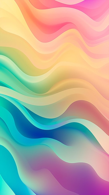 Ondas de colores sobre un fondo de colores