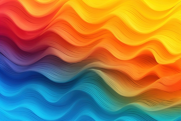 Ondas de colores sobre un fondo de colores