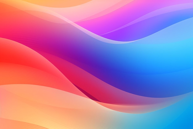 Ondas de colores sobre un fondo de colores