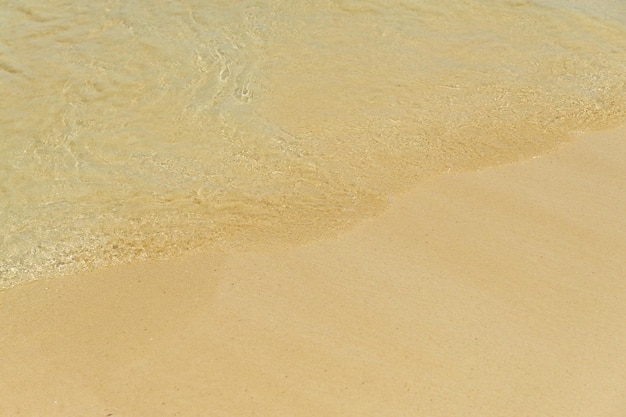 Ondas com espuma na costa do Caribe no México