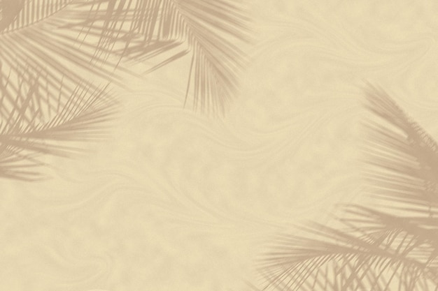 Ondas de areia e sombras de folhas de palmeira Design de viagem e férias fundo e espaço de cópia