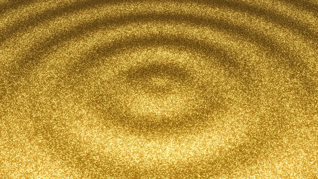 Foto ondas de brilho dourado 3d