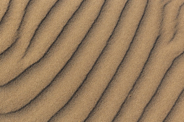 Foto ondas de dunas e padrão de areia dunas de areia de ondas