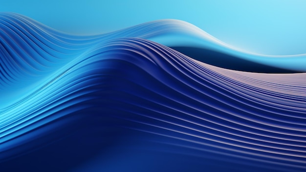 ondas de fundo moderno estilo minimalista moderno fractal de geometria azul