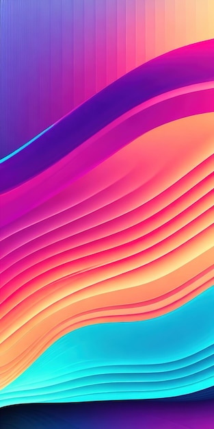 ondas de gradiente coloridas modernas misturam fundo