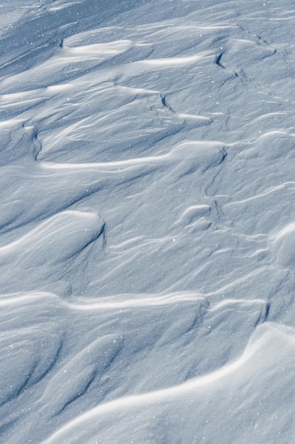 Ondas de neve como textura ou plano de fundo