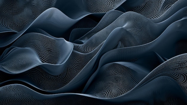 Ondas de partículas digitais abstratas Ondas de pontos futuristas