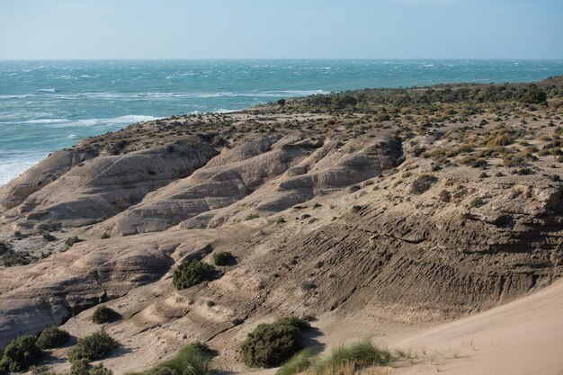 Ondas do Oceano Atlântico na Patagônia