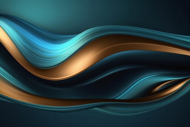 ondas fluidas de néon holográficas fundo abstrato