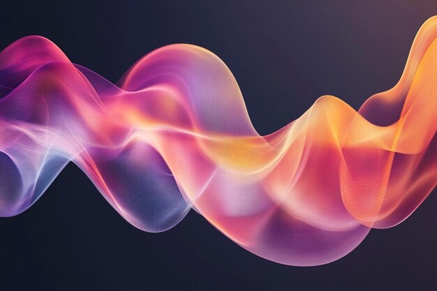 Ondas fluyentes abstractas para el fondo creativo y la colocación del texto