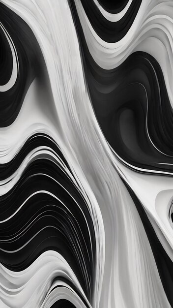 Foto ondas de fondo abstractas adaptativas de color blanco y negro